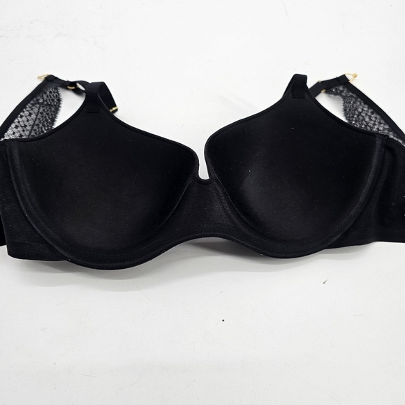 Victoria's Secret Black Incredible Lined Demi Lace Racerback 32DD - Picture 5 of 6